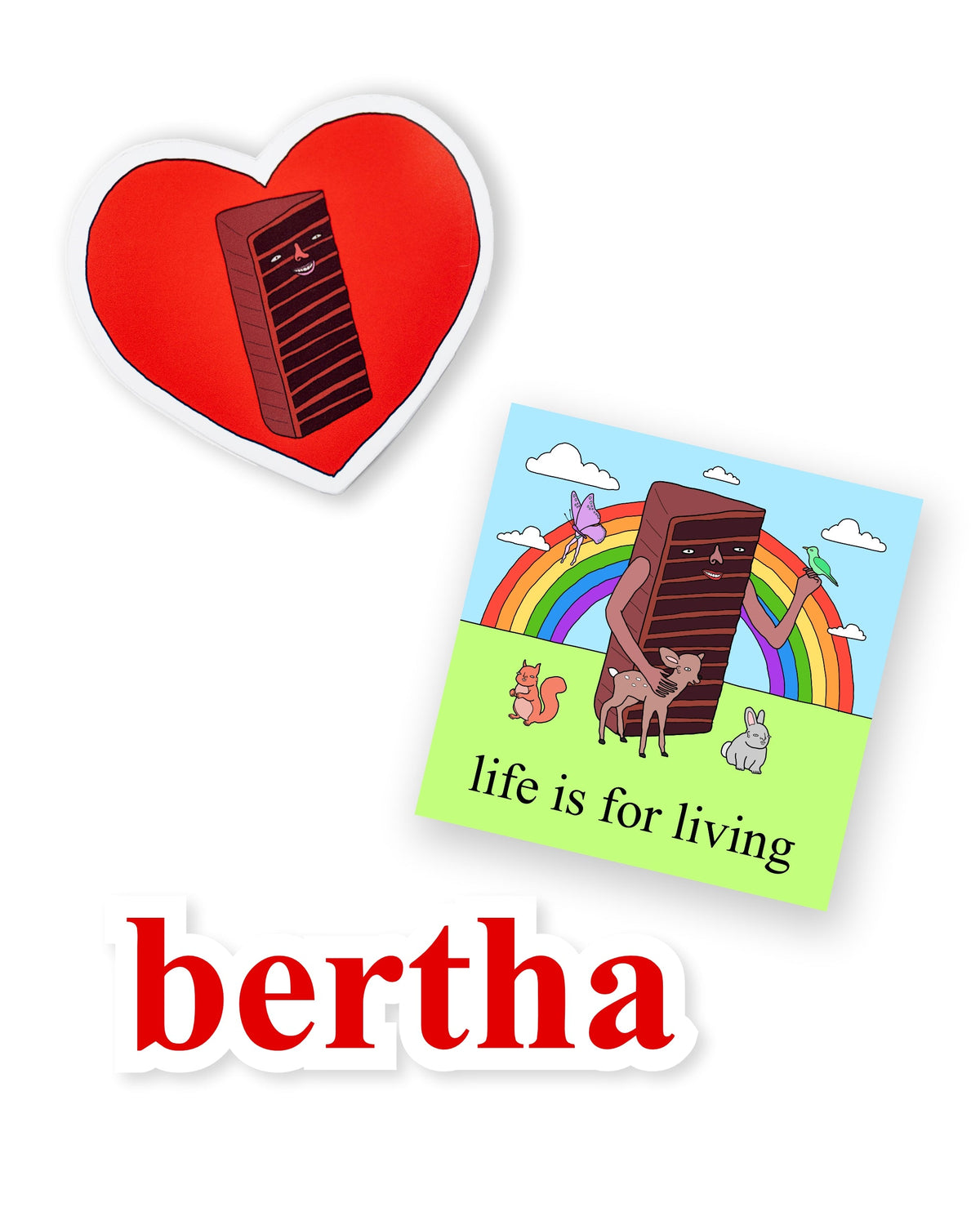Bertha® Sticker Pack